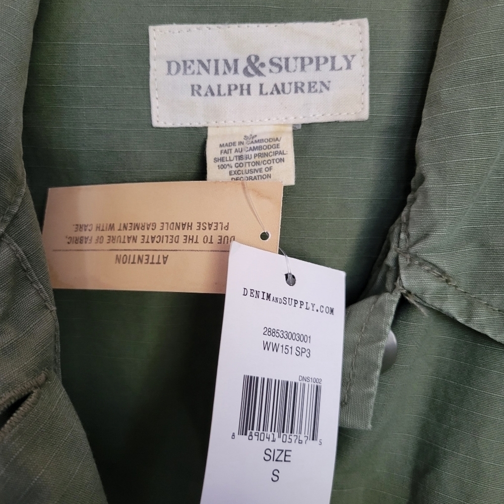 DENIM & SUPPLY RALPH LAUREN // ltd ed over-sized belted field vest jacket RARE - Picture 10 of 13
